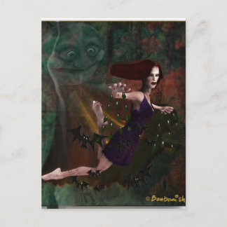 Witch and the Moon Postcard