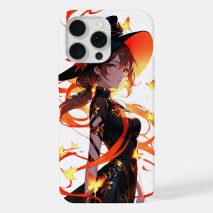 🔥 Witch Anime & Fire Butterflies🦋 iPhone 15 Pro Max Case