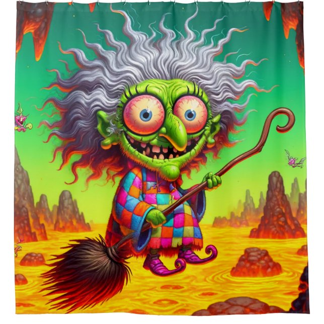 Witch Art Shower Curtain (Front)