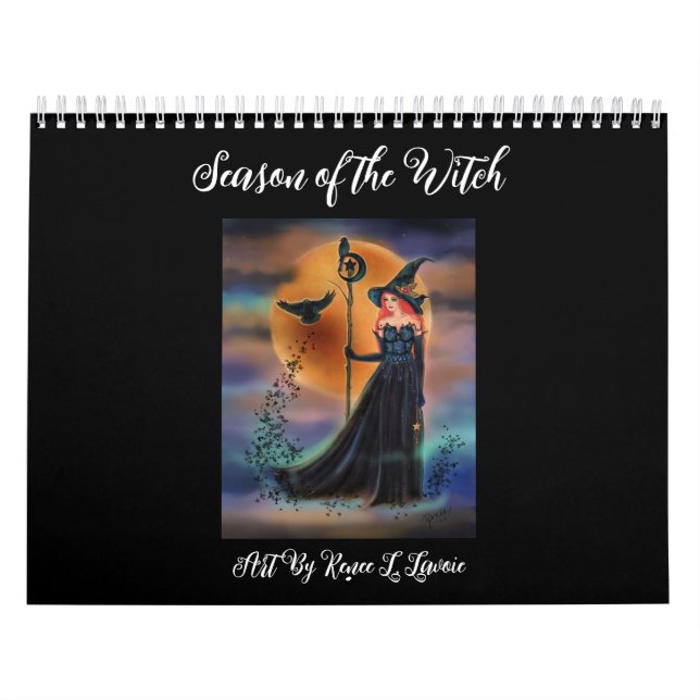Witch artwork by Renee L. Lavoie  Calendar (Cover)