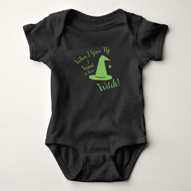 Witch Baby Gift Baby Bodysuit (Front)