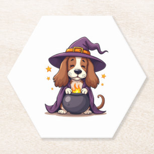 Witch Basset Brew Paper Coaster