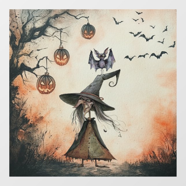 Witch Bats and Jack O'Lanterns Halloween (Sheet)
