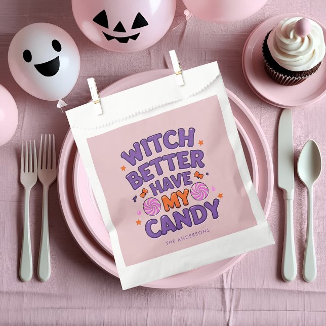 Witch Better Have My Candy | Cute Pastel Halloween Favour Bags (Creator Uploaded)