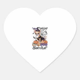 Witch better have my Dog Biscuits Cute Halloween C Heart Sticker
