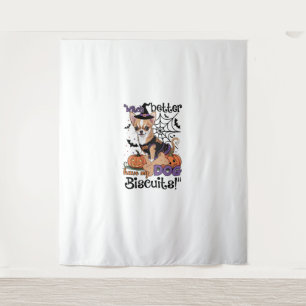 Witch better have my Dog Biscuits Cute Halloween C Tapestry