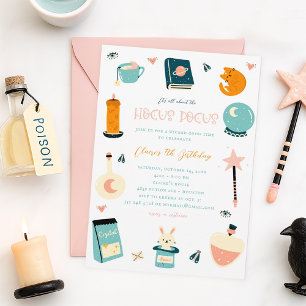 Witch Birthday Party Invitation for Halloween