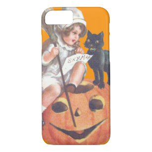Witch Black Cat Jack O Lantern Pumpkin Case-Mate iPhone Case