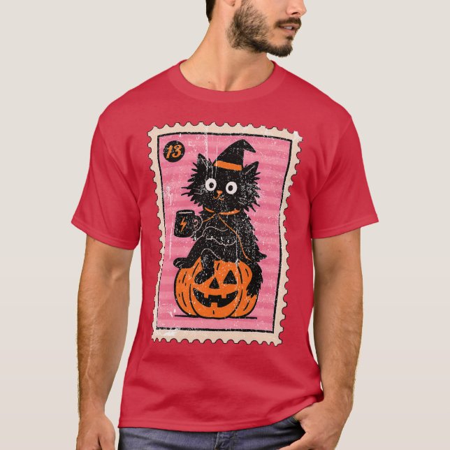 Witch Black Cat T-Shirt (Front)