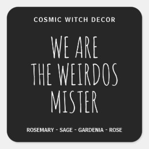 Witch Black Soy Candle Labels