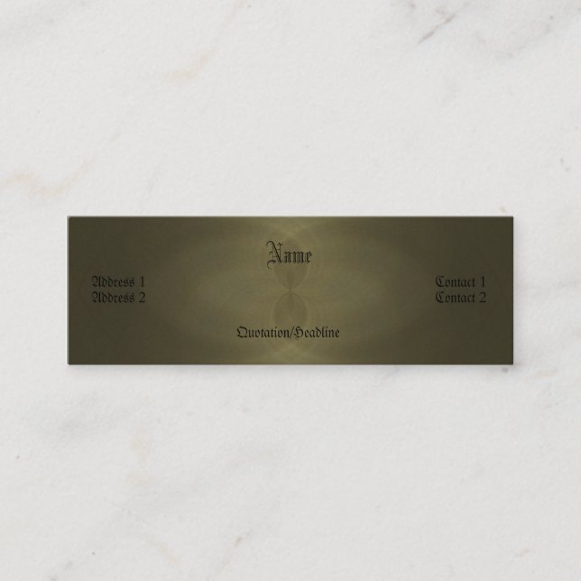 Witch Bottle Abstract Art Mini Business Card (Front)
