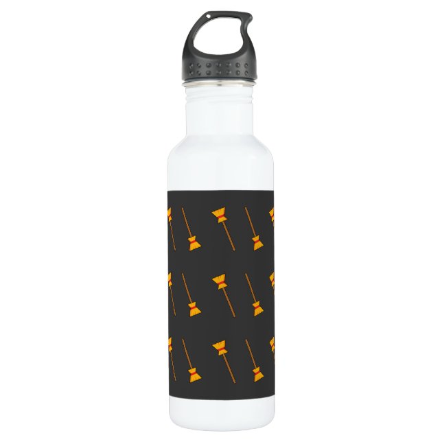Witch Broom 710 Ml Water Bottle (Front)