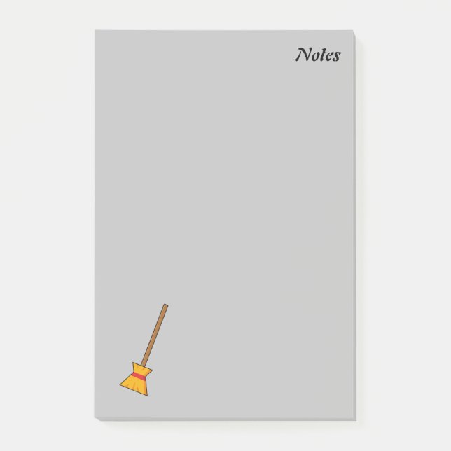 Witch Broom | Add Text Post-it Notes (Front)