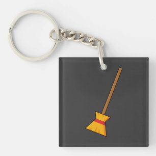 Witch Broom Key Ring