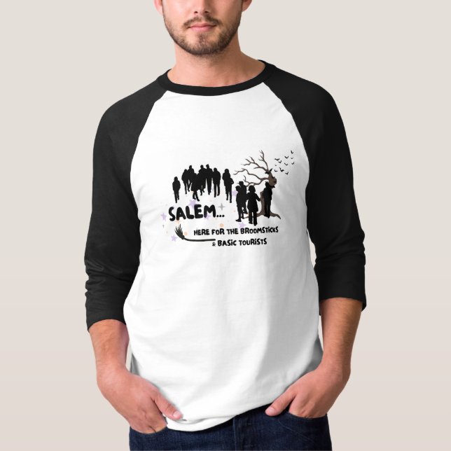 Witch Broom Shirt Visit Salem Basic Tourist (Front)
