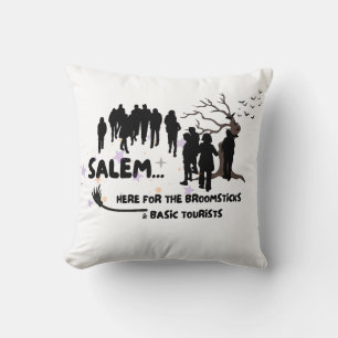 Witch Broom Visit Salem Basic Tourist Cushion