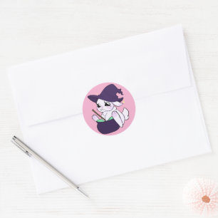 Witch Bunny Halloween sticker