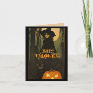 WITCH BUT ANGEL HALLOWEEN CARD