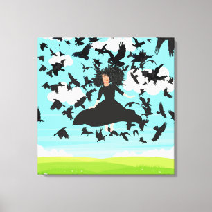 witch canvas print