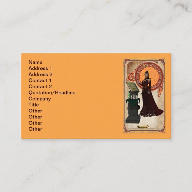 Witch Card Business Card (Front)