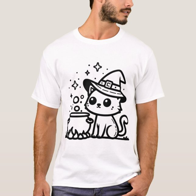 witch cat T-Shirt (Front)