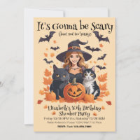 Witch Cats Bats & Pumpkins 