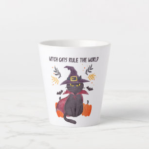 Witch Cats Rule The World – Black Cat Latte Mug
