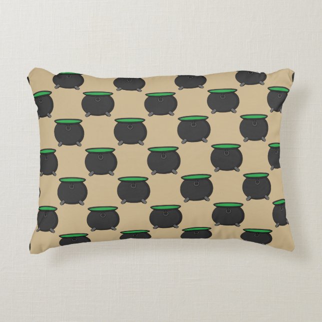 Witch Cauldron Decorative Cushion (Front)