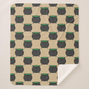 Witch Cauldron Sherpa Blanket