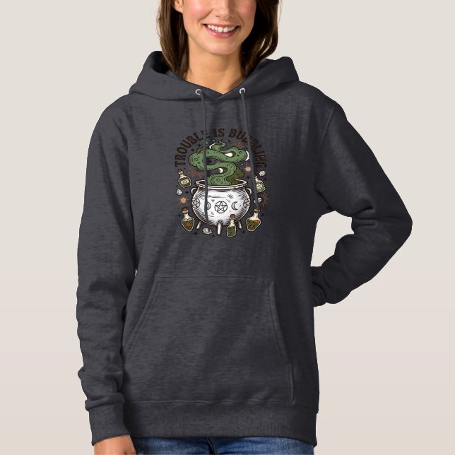 Witch Cauldron Shirt Trouble Is Bubbling_1 (Front)