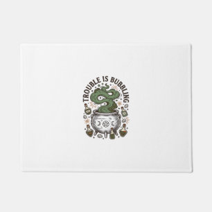 Witch Cauldron Shirt Trouble Is Bubbling_1 Doormat