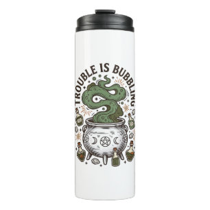 Witch Cauldron Shirt Trouble Is Bubbling_1 Thermal Tumbler