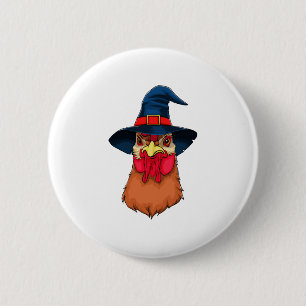 Witch Chicken Funny Halloween Horror Scary 6 Cm Round Badge