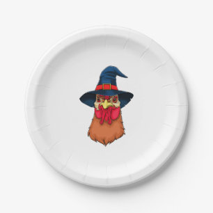 Witch Chicken Funny Halloween Horror Scary Paper Plate