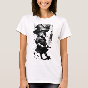 Witch Child Black Ink Splatter T-Shirt