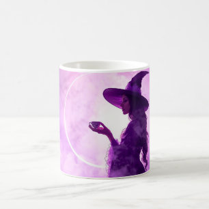 Witch Coffee Mug Moonlight Halloween Cup