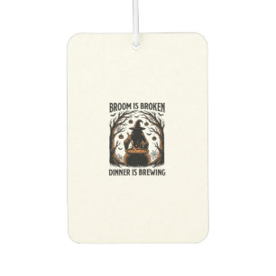 Witch Cooking Shirt Funny Halloween Cauldron Desig Car Air Freshener