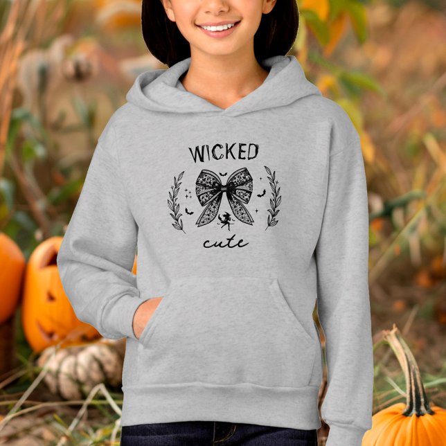 Witch Coquette Black Lace Bow Halloween Name Girl (Witch Coquette Black Lace Bow Halloween Name Girl Hoodie)