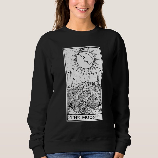 Witch Craft Wiccan Card Witchy Gothic Scary Hallow Sweatshirt (Front)