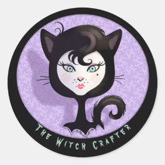 Witch Crafter Halloween magic Classic Round Sticker