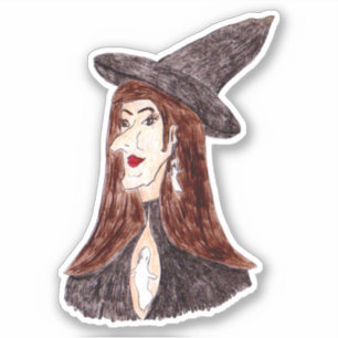 Witch Custom Cut Sticker