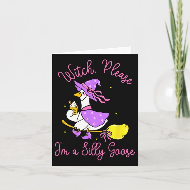 Witch  cute halloween card (Front)