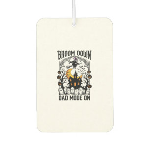 Witch Dad Halloween Broom Broke Vintage Graphic_1 Car Air Freshener