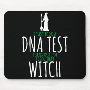 Witch design - 100% that witch - funny halloween mouse pad