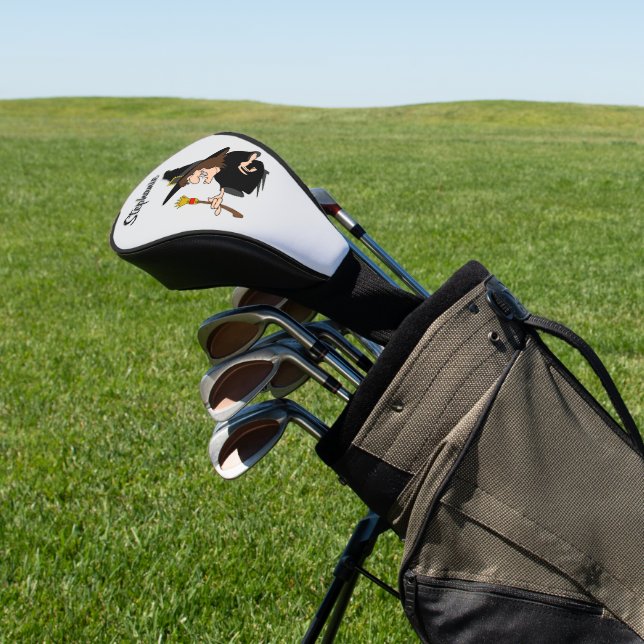 Witch Design Golf Head Cover (In Situ)