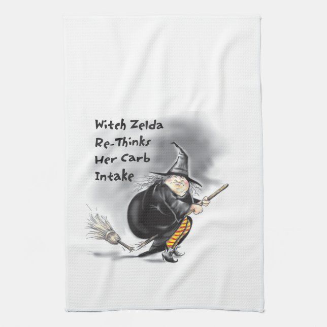 Witch dish towel (Vertical)