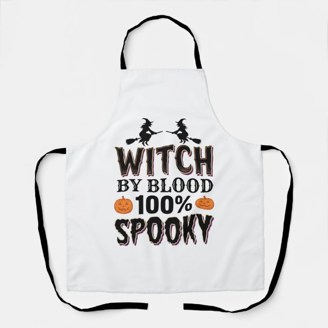 Witch DNA Design Spooky Halloween Humor_1 Apron (Front)