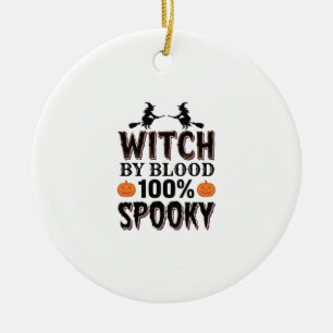 Witch DNA Design Spooky Halloween Humor_1 Ceramic Tree Decoration