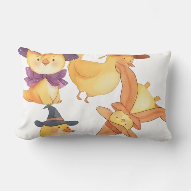Witch Duck Lumbar Cushion (Front)