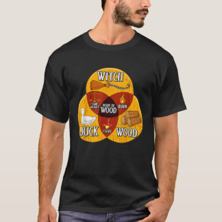 Witch Duck Wood Same Weight Made Of Wood Burn Floa T-Shirt
